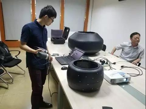 上海沪敖三维扫描案例——汽车轮胎硫化胶囊检测